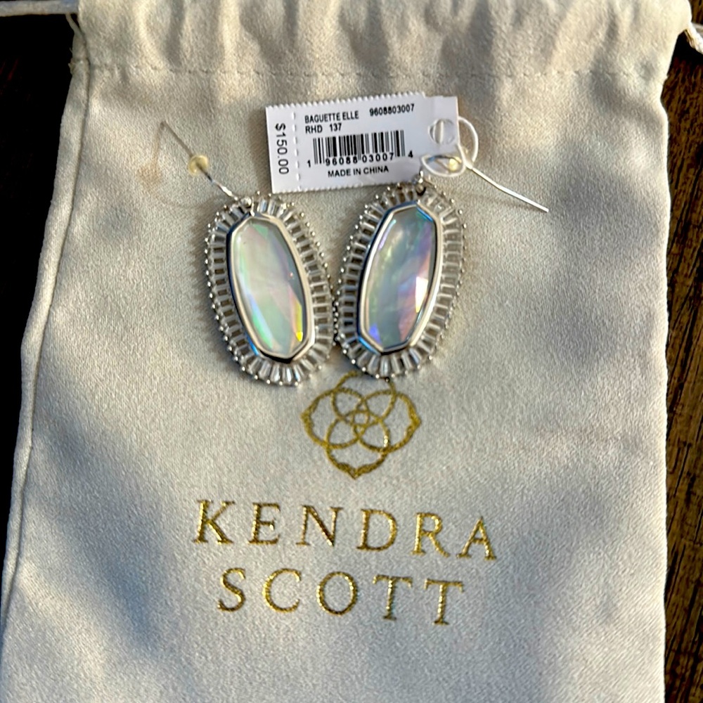 Kendra Scott baguette Elle earrings